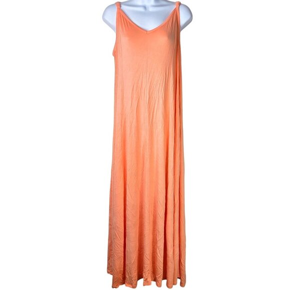 torrid Dresses & Skirts - Torrid Adjustable Strap Peach Maxi Dress Rayon Blend Womens Size 1X 14-16 NWT